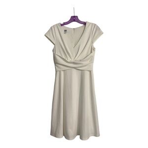 SD Collection Cream Midi Dress EUC
